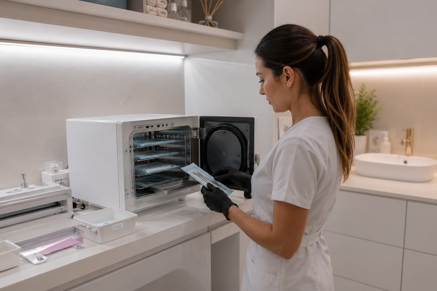 Sterilizacija kozmetičkog alata u profesionalnom salonu